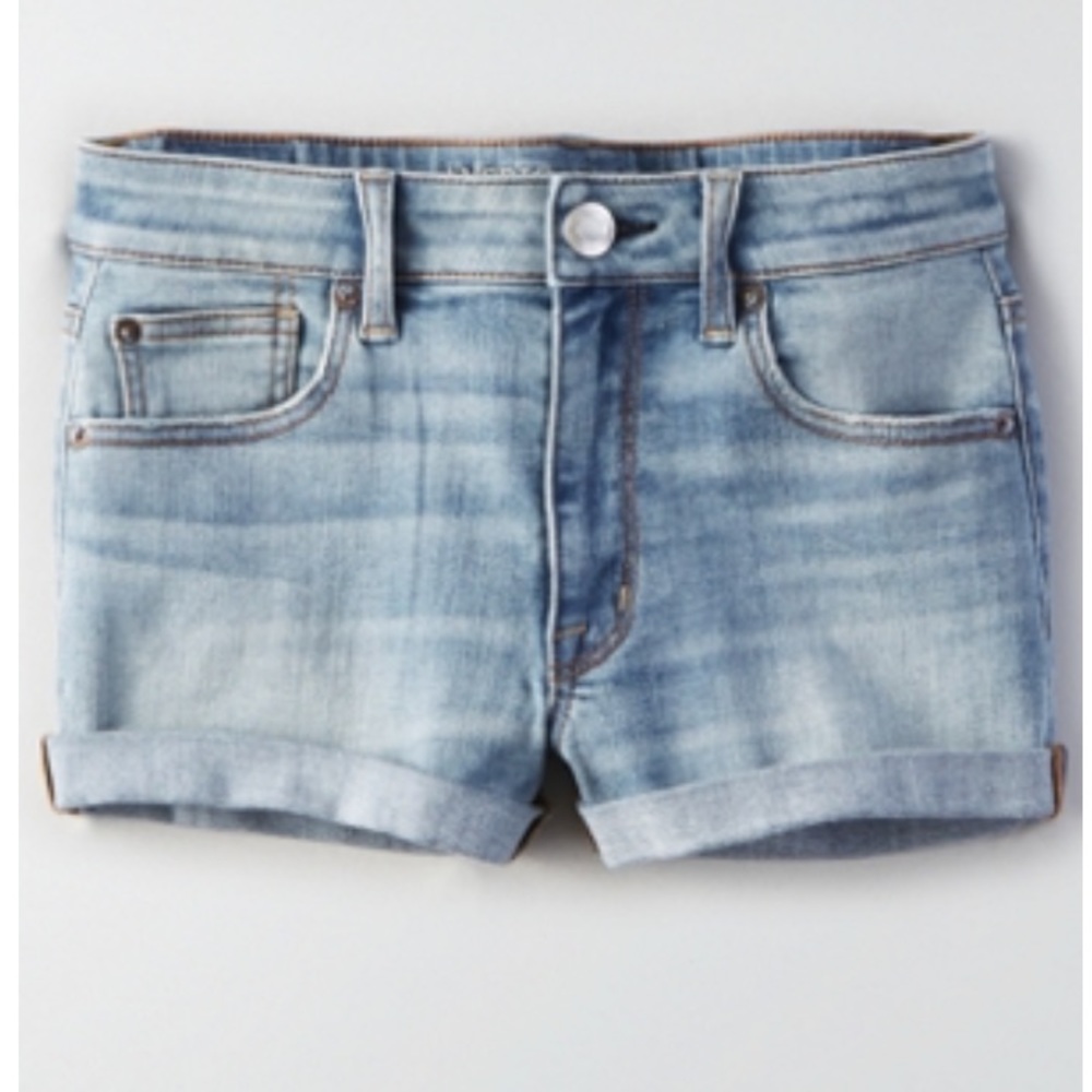 AE HIGH-WAISTED DENIM SHORT SHORT